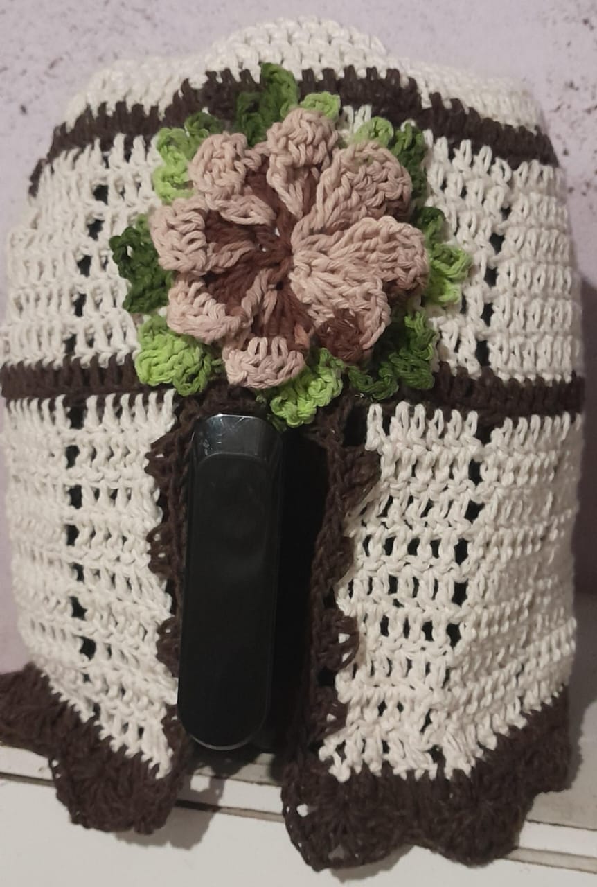 Capa de Fritadeira Elétrica (Air Fryer) de Crochê - Imagem 3