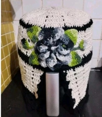 Capa de Fritadeira Elétrica (Air Fryer) de Crochê - Imagem 5