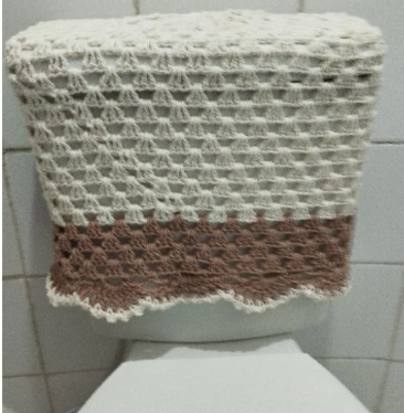 Capa de crochê para caixa acoplada - Imagem 3